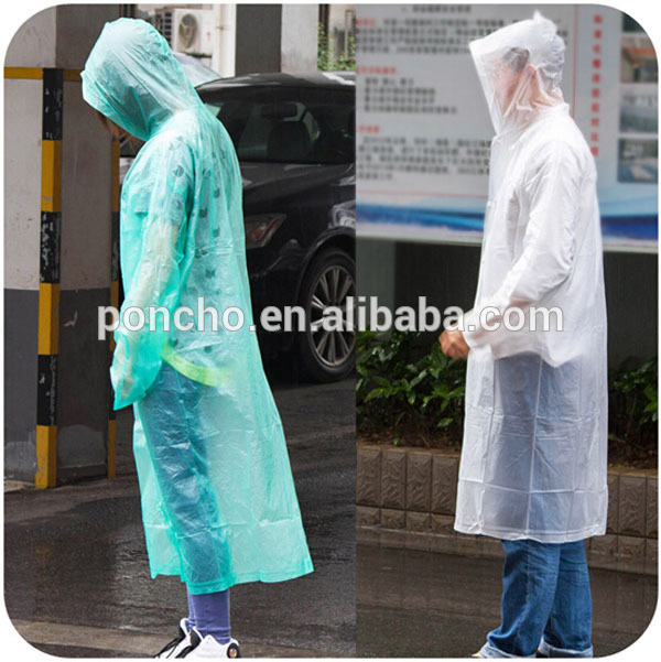 BSCI Factory's XXL EVA Rain Coat Long Plastic Jacket for Hiking Soft Rainwear at Factory Price Gift Item