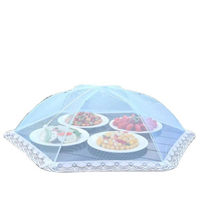 Foldable Food Cover Anit-bug Cover Mesh Net Polyester Cover For Daily Use