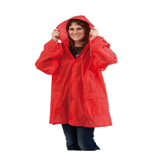 fashion clear pvc rain jacket with pockets