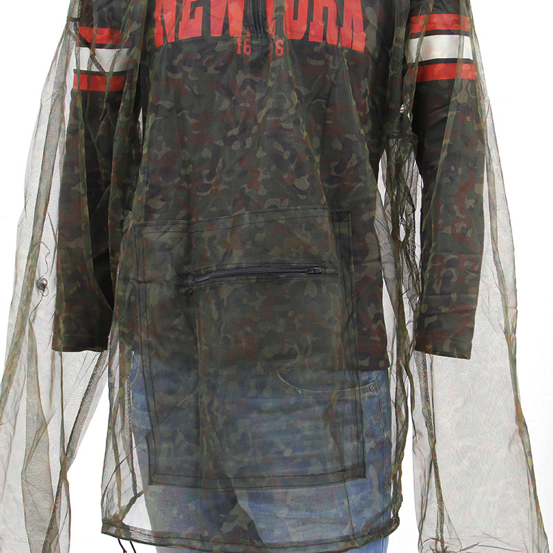 mosquito net jacket with head, Polyester insect net body suits