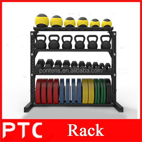 Gym Equipment Multi Function Weightlifting Kettlebell Storage Dumbbell Weight Plates Rack