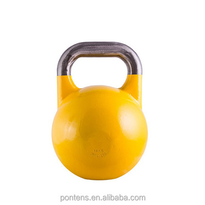 Gym strength training power exercise 8kg 20kg color vinyl cast iron competition kettlebell