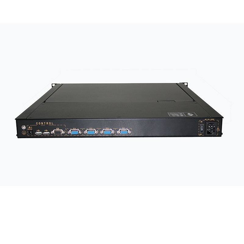 KVM China manufacturer 17 inch   1U rack mount VGA 4 port KVM console LCD KVM switch