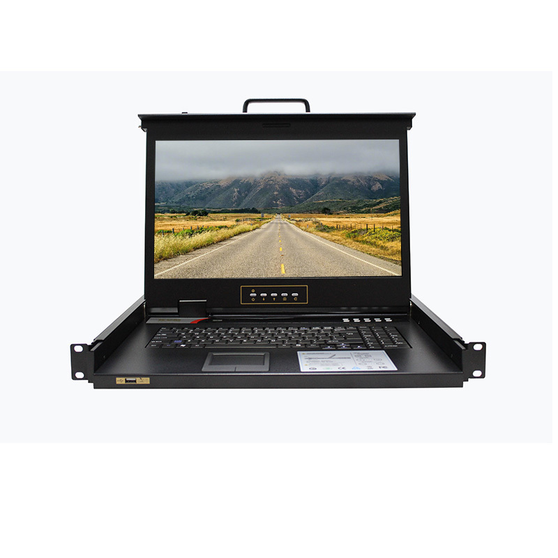 USB KVM Switch OEM 3 in One 16ports VGA KVM Console 17 Inch 1U Rack Mount LCD KVM Switch Control and Switch