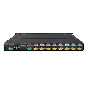 17inch 1U Rackmount vga 16port IP Remote network Kvm Switch Over Ip Switch Ip Kvm Console