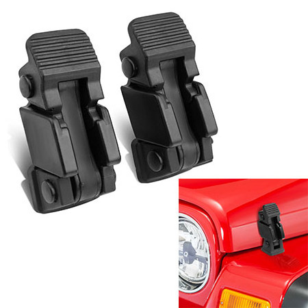 Professional big manufacturers selling high - quality black  Pair of Hood Latches