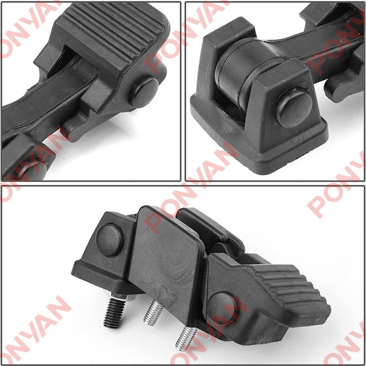 Professional big manufacturers selling high - quality black  Pair of Hood Latches