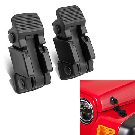 Professional big manufacturers selling high - quality black  Pair of Hood Latches