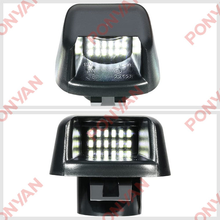 Custom LED License Plate Lights Rear Lamp Lens Assembly Replacement For 2007-2019 Nissan Frontier/2008-2015 Nissan Armada/2007-2