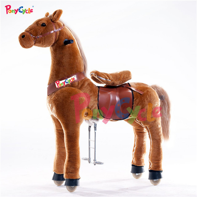 large pony cycle kids horse riding toys plush toy horse