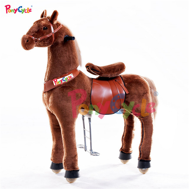 large pony cycle kids horse riding toys plush toy horse