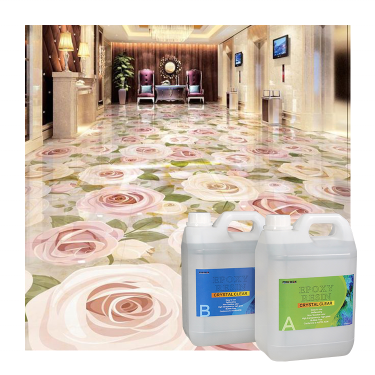 Metallic Epoxy Waterproof Flooring & Coating Crystal Epoxy Resin for Floor