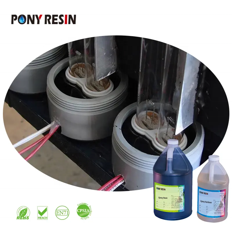 Liquid Resin Epoxy Black Epoxy Potting Glue for Potting and Coating for Solar Panels