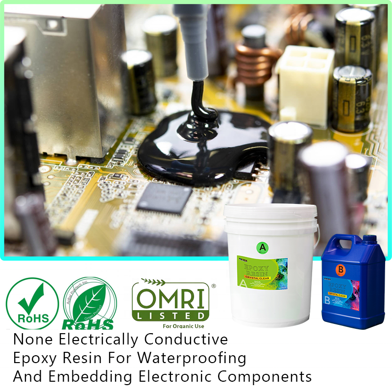 2 Part Epoxy Resin Casting for Electronic Components Surface Encapsulation Use Epoxy Resin A and B Glue Potting Glue