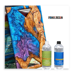 Glossy Food Grade Safe Liquid Crystal Epoxy Resin Self-leveling Easy Mix 1:1 Epoxy AB Resin resina epoxica a y b for Crafts