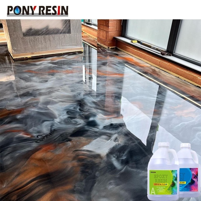 Hard Clear Epoxy Resin for 3D Floor Coating /Metallic Epoxy Floor Coating