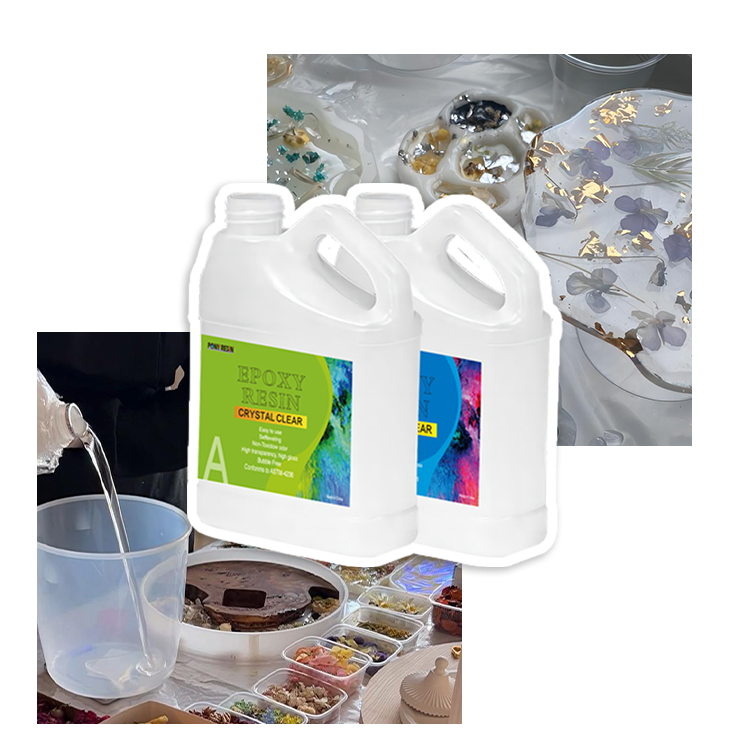 Two-component Natural Defoaming Yellowing Resistant Liquid Epoxy Resin for Resin Crafts