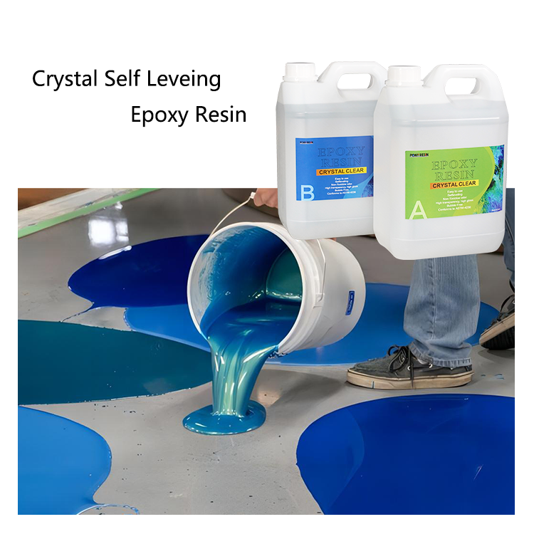 Source Manufacturer Self-leveling Waterproof Anti-slip Liquid Metal Epoxy Floor Coating Non-toxic Ground Waterproof Coating