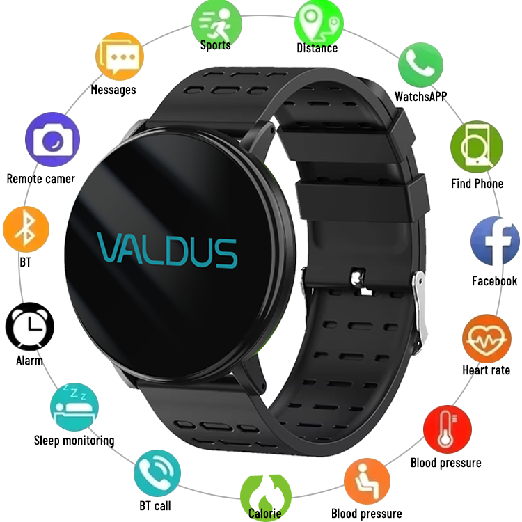 VALDUS 2024 NEW SmartWatch Android Phone Full Touch Custom Dial Smart Watch Women Smart Watch Men