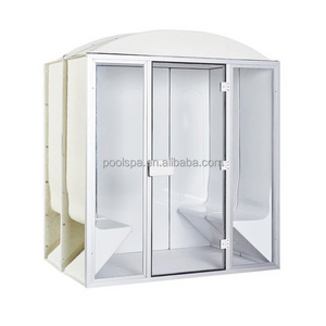 Outdoor two person portable sauna steam room with steam generator