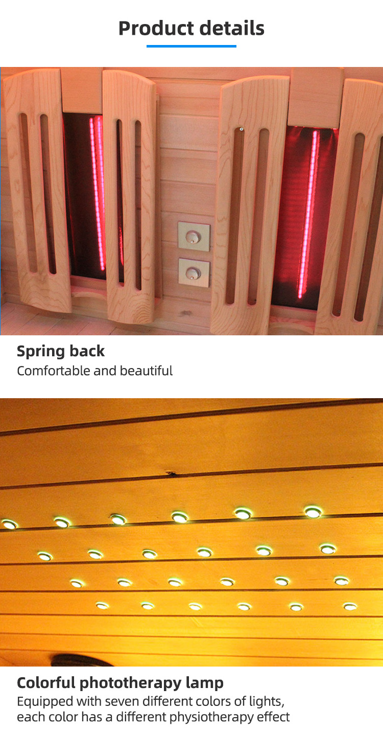 2 Person Far Infrared Sauna Room Dry Sauna Room