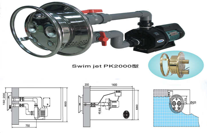 Counter Current Jet Swim Endless Pool Machine Counter Current Pool Swim Jet For Swimming Pool