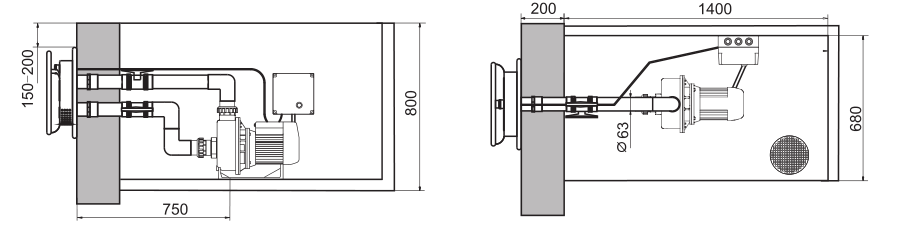 Hot Sale PK2000 Stainless Steel Counter Current Jet Swim for Endless Pool