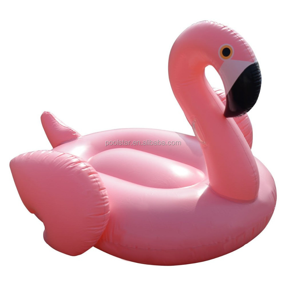 Hot Sale Luxury Pink Flamingo Ride-On Inflatable PVC Float Pool Toy for Home Water Beach Usage for Outdoor Swimming