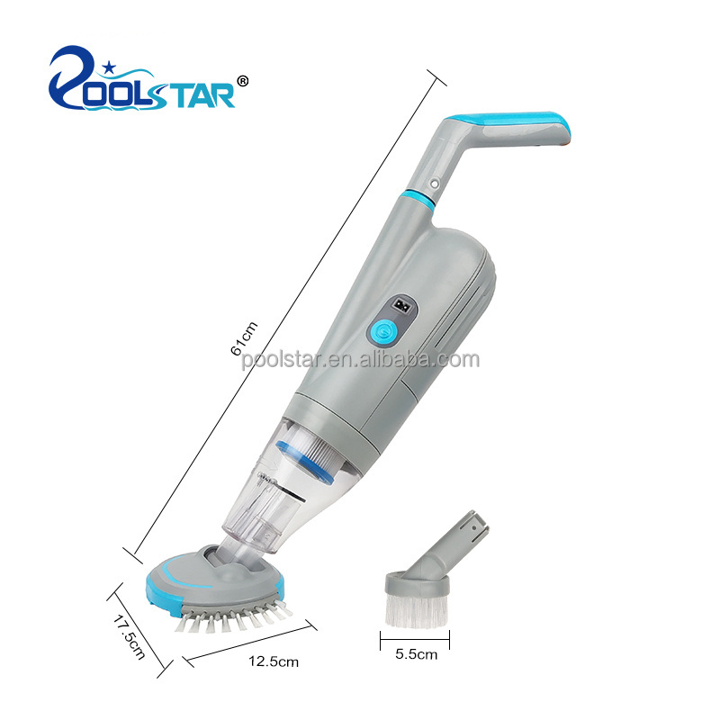 2023 New Arrival Cordless Rechargeable Suction Vacuum Cleaner Swimming Pool Spa 30-Minute Working Time Paper Cartridge Filter