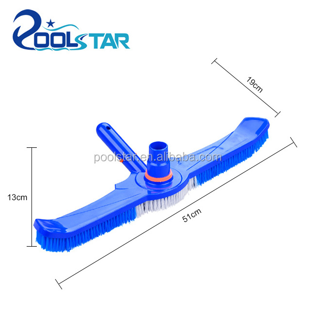 Essential PE Aluminum Swimming Pool Skimmer Wall Tile Plastic Brush Head Filter Pool Cleaner for Inground Installation