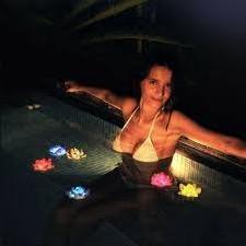 Popular 3 pieces artificial floating battery operated waterproof multi-colored LED lotus flower lamp pool light for decoration