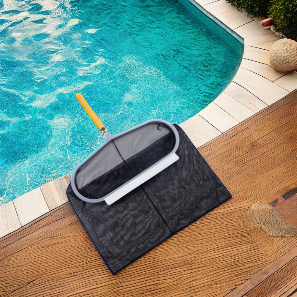 Poolstar Deep Pool PVC Leaf Skimmer Aluminum Handle Star Type Swimming Pool Cleaner Featuring Nylon ABS Plastic Cleaning