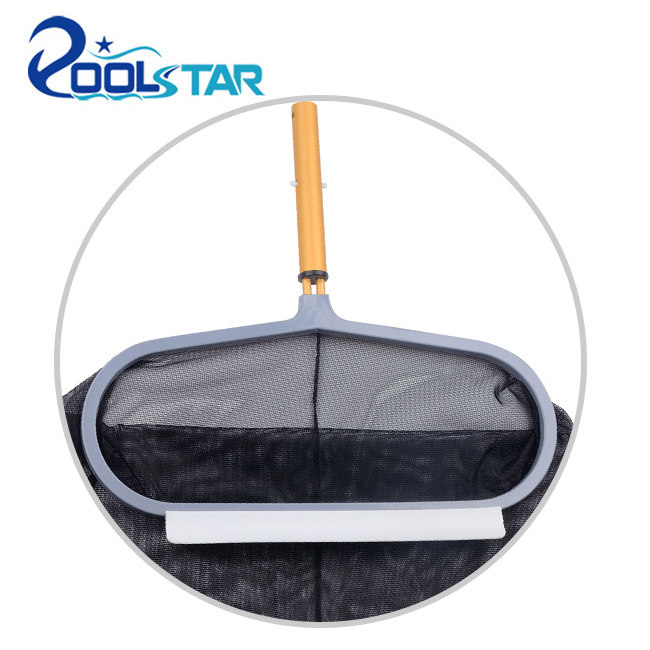 Poolstar Deep Pool PVC Leaf Skimmer Aluminum Handle Star Type Swimming Pool Cleaner Featuring Nylon ABS Plastic Cleaning