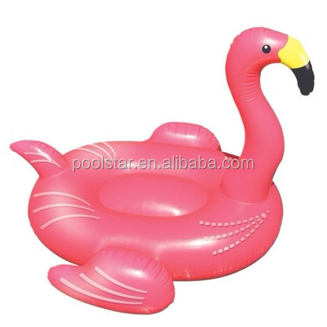 Hot Sale Luxury Pink Flamingo Ride-On Inflatable PVC Float Pool Toy for Home Water Beach Usage for Outdoor Swimming