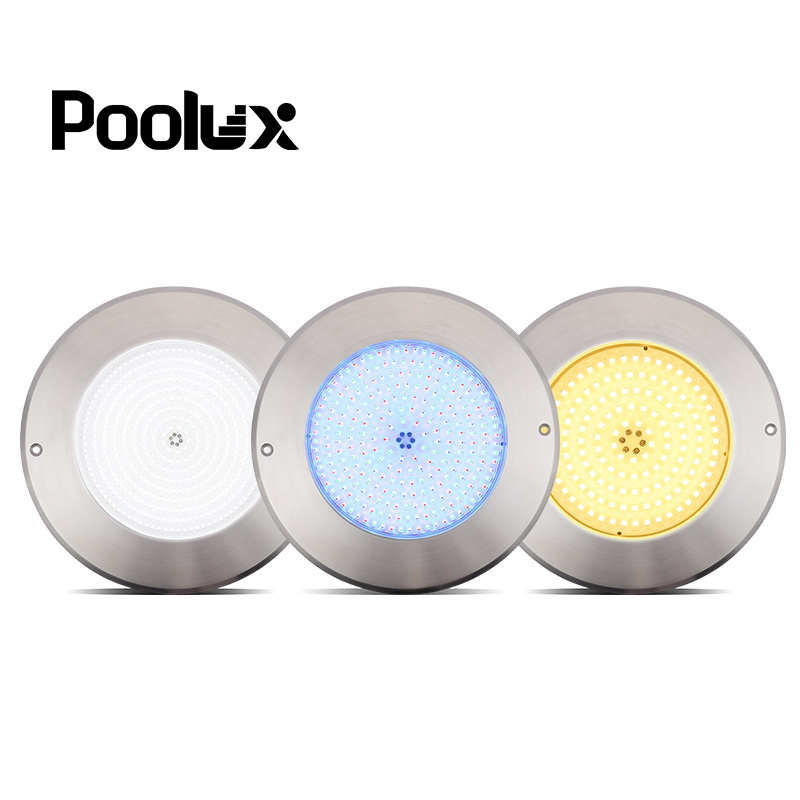 Poolux Patented IP68 Brand Niche Replace thin stainless steel 35W RGB led swimming pool lights