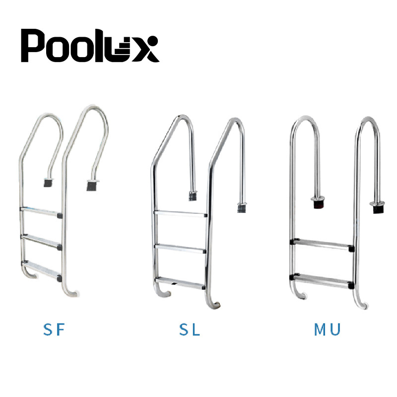 316ss Pool equipment accessory  2/3/4/5steps Anti-slip With Safety  Swimming Pool Ladder 304 stainless steel for swimming pool