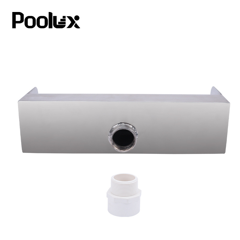 Poolux 304 stainless steel 300mm High quality swimming pool waterfall