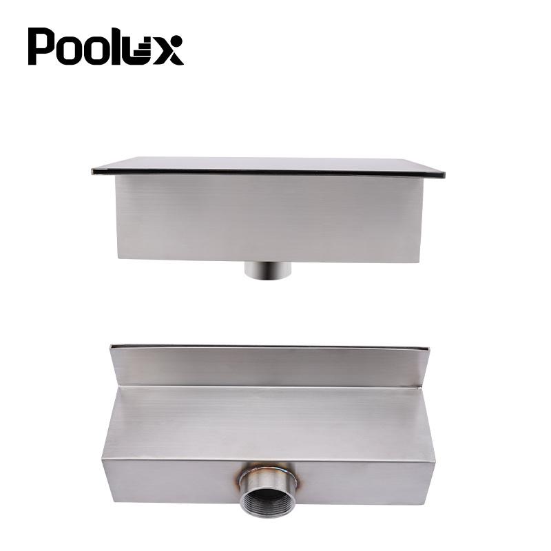 Poolux 304 stainless steel 300mm High quality swimming pool waterfall