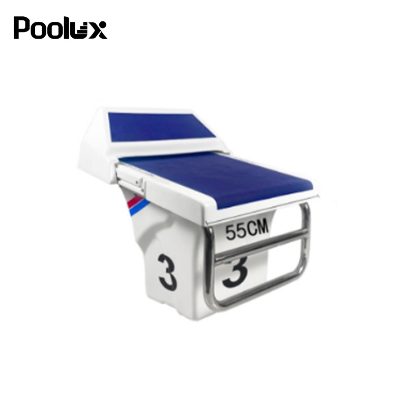 Anti-slip Super Competition Standard Swimming Start Block with hand rail swimming competition diving platform