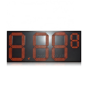 outdoor waterproof advertise gas stations gas price display led digital number price sign board