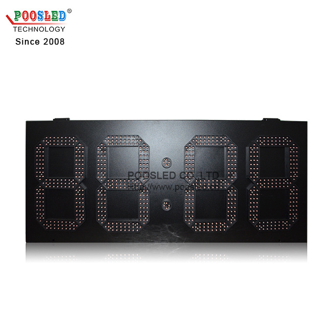 outdoor waterproof LED digital double side time and temperature sign led timer display led wall clock