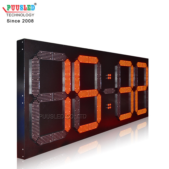 high brightness digital timer large led digital clock led time and temperature signs led wall clock