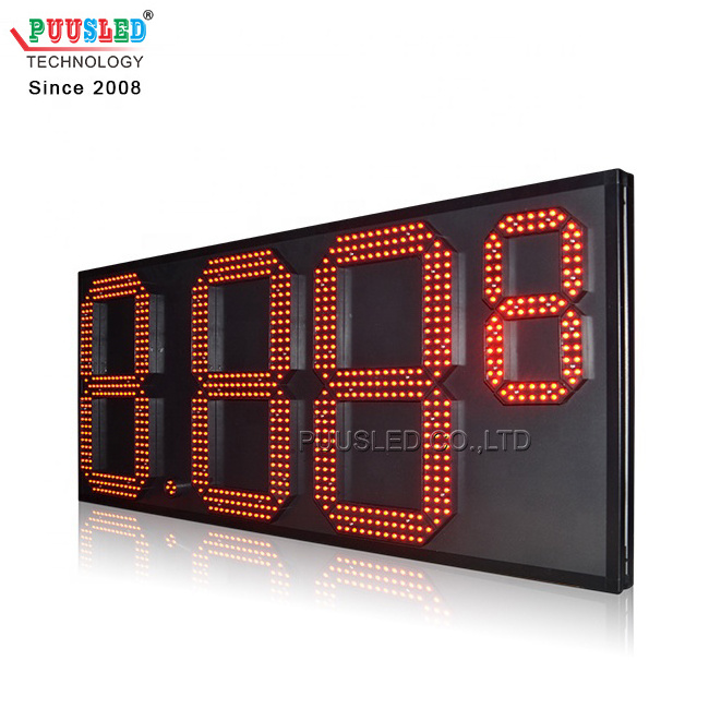 outdoor waterproof advertise gas stations gas price display led digital number price sign board