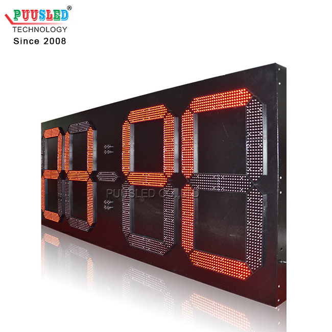 high brightness digital timer large led digital clock led time and temperature signs led wall clock