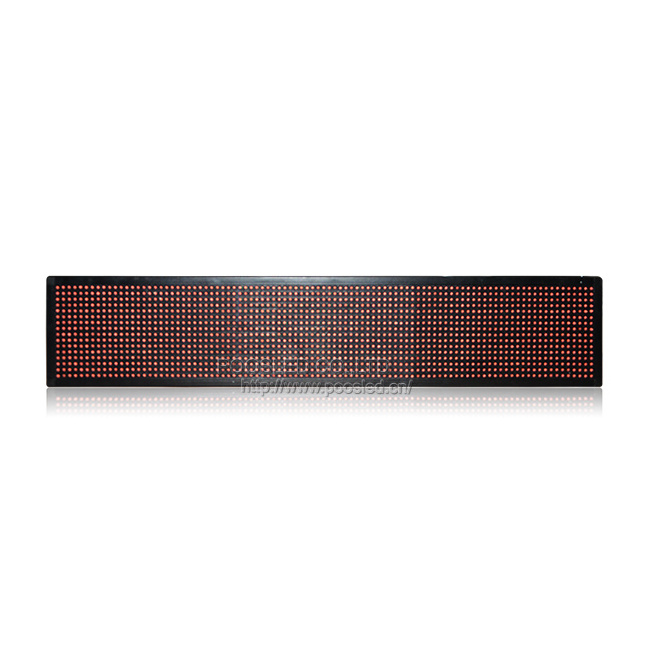 semi outdoor P10 red color scrolling text board moving advertising led display indoor electronic message sign