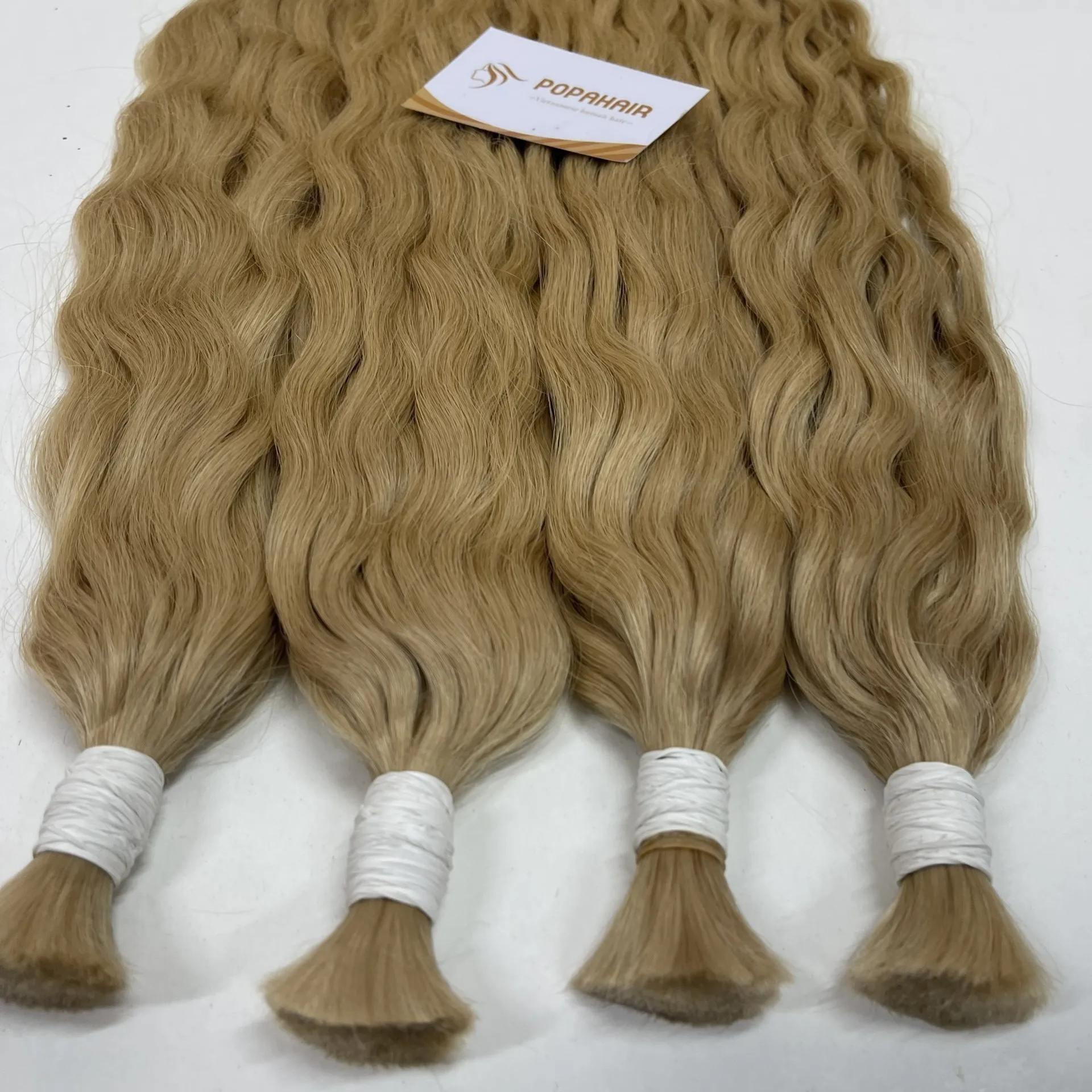 Best seller slavic colored bulks straight virgin hair Vietnamese human hair extensions wholesale 2023 100% human hair