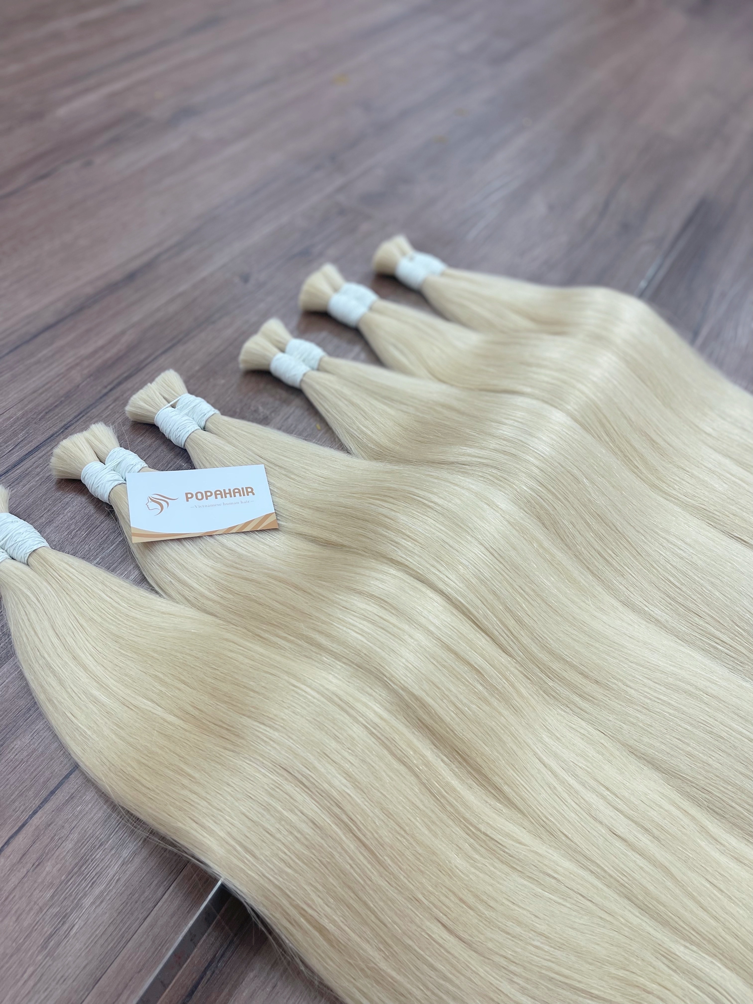 Bulk virgin hair is made from Vietnamese hair extension materials