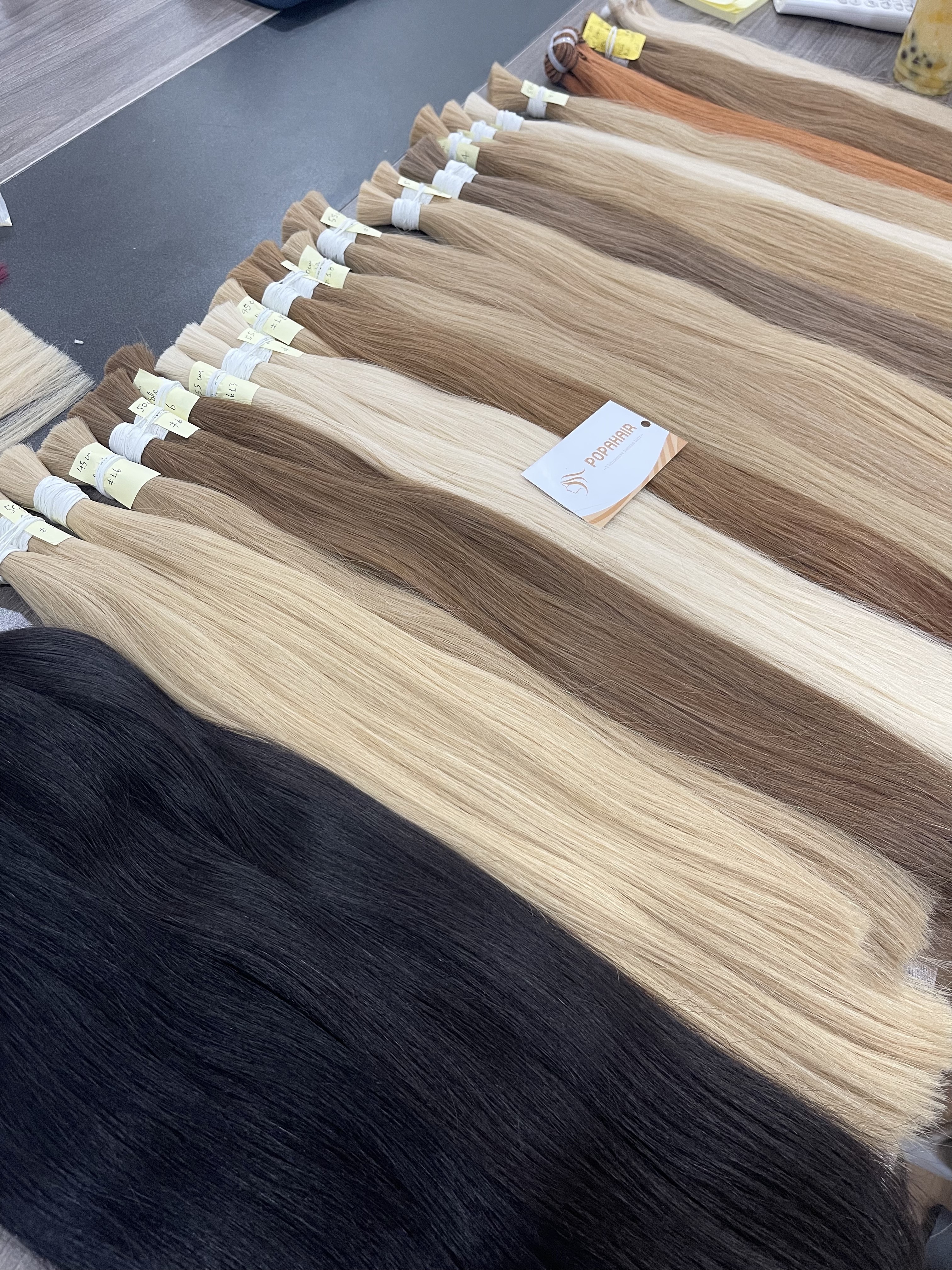 Bulk virgin hair is made from Vietnamese hair extension materials