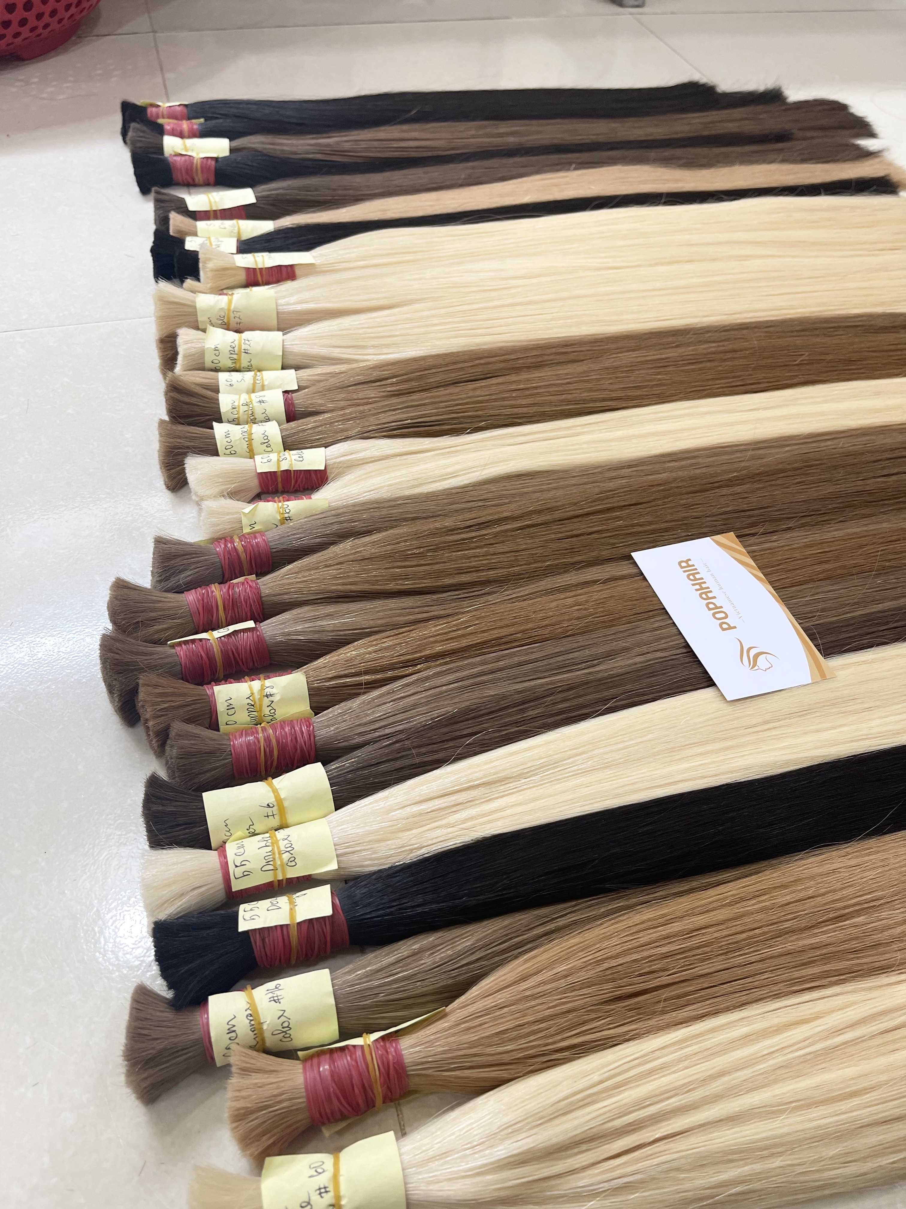 Bulk virgin hair is made from Vietnamese hair extension materials