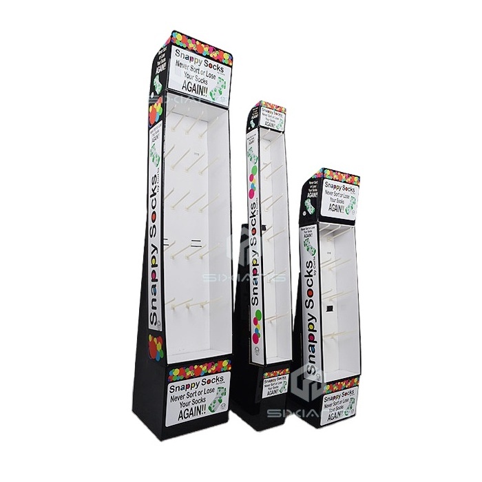 HOT Quality Supplier POS printing Corrugated Advertising Stocking Cardboard Floor Display Stand